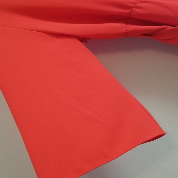 NWDFT IRO Layer Dress Matte Orange Belted Bell Kimono Sleeves Mini s FR 40 Large - Picture 5 of 10